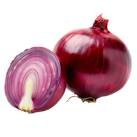 AI generated Red onion PNG. Onion slices isolated. Red onion top view PNG. Onion vegetable flat lay PNG. Organic vegetable png