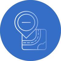Remove Gradient Line Circle Icon vector