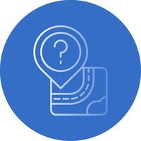 Question Gradient Line Circle Icon vector