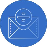 Divide Gradient Line Circle Icon vector
