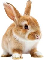 AI generated Cute isolated rabbit photo