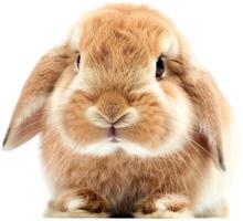 AI generated Cute isolated rabbit photo