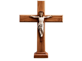 Jezus Christus hout kruis Aan een transparant achtergrond png