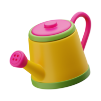 3d spring watering can icon png