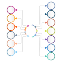 Modern infographic with 13 steps, process or options. png