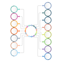 moderno infográfico com 15 passos, processo ou opções. png