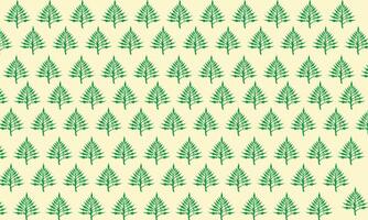 Pattern with tree leaf wrapping paper design, natural decorations, green trees modern forest, white background beauty gift pack vector