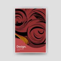 Annual Report Book cover design, template for Brochure, Magazine, Poster, Corporate Presentation, Portfolio, Flyer, infographic colorful. size A4, Front vector