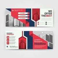 Business abstract vector template for Brochure, Annual Report, Magazine, Poster, Corporate Presentation, Portfolio, Flyer with red and black color size A4, Front and back