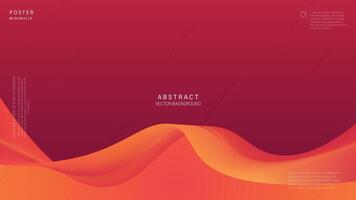 Modern abstract line background and Red Color. Vector Illustrator. Eps 10 - Vector