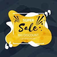 Abstract colorful super sale modern background. Vector Illustration