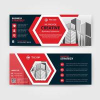 Business abstract vector template for Brochure, Annual Report, Magazine, Poster, Corporate Presentation, Portfolio, Flyer with red and black color size A4, Front and back
