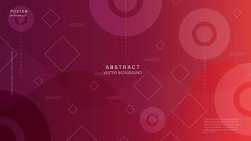 Modern abstract line background and Red Color. Vector Illustrator. Eps 10 - Vector