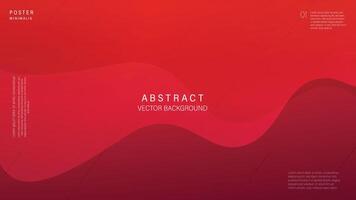 Modern abstract line background and Red Color. Vector Illustrator. Eps 10 - Vector