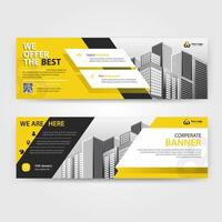 Business abstract vector template for Brochure, Annual Report, Magazine, Poster, Corporate Presentation, Portfolio, Flyer with yellow and black color size A4, Front and back