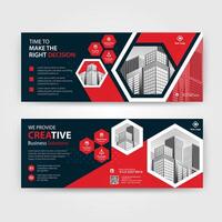 Business abstract vector template for Brochure, Annual Report, Magazine, Poster, Corporate Presentation, Portfolio, Flyer with red and black color size A4, Front and back