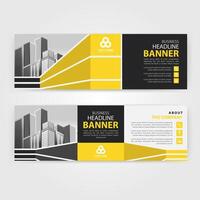 Business abstract vector template for Brochure, Annual Report, Magazine, Poster, Corporate Presentation, Portfolio, Flyer with yellow and black color size A4, Front and back