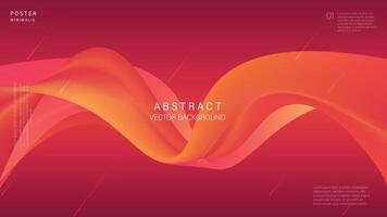 3d abstract motion fluid background, modern line wave with multi color vector