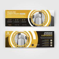 Business abstract vector template for Brochure, Annual Report, Magazine, Poster, Corporate Presentation, Portfolio, Flyer with yellow and black color size A4, Front and back