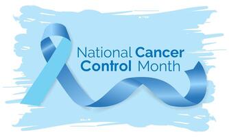 National Cancer Control Month observed in April every year. Vector Illustration . Banner poster, flyer and background design.