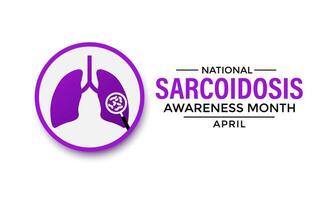 Sarcoidosis Awareness Month. Vector Design. Banner poster, flyer and background design.