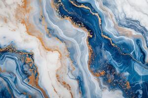AI generated blue and white marble luxury texture background photo