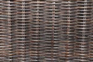 Brown rattan texture for background. photo