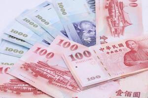 Taiwán dólar billetes antecedentes foto