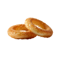 AI generated Onion Ring image isolated on a transparent background PNG photo