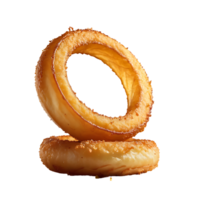 ai generiert Zwiebel Ring Bild isoliert auf ein transparent Hintergrund png Foto