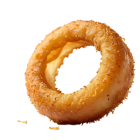 AI generated Onion Ring image isolated on a transparent background PNG photo