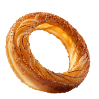 AI generated Onion Ring image isolated on a transparent background PNG photo