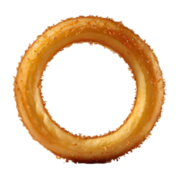 AI generated Onion Ring image isolated on a transparent background PNG photo