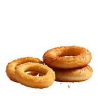 AI generated Onion Ring image isolated on a transparent background PNG photo