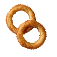 AI generated Onion Ring image isolated on a transparent background PNG photo