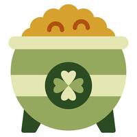 Pot of Gold icon for web, app, infographic, etc vector