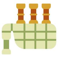 Bagpipes icon for web, app, infographic, etc vector