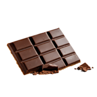 AI generated Chocolate Bars isolated on a transparent background PNG photo