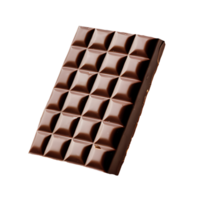 AI generated Chocolate Bars isolated on a transparent background PNG photo