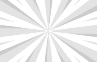 Sun rays background. White and grey abstract comic pattern vector