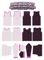 pink wave gradient Jersey Apparel Sports Wear print pattern vector