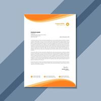 Creative Business Letterhead Design Template vector