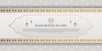 Islamic or Arabic background. luxury gold pattern color and dark color. can be used as an additional element of Islamic theme design vector