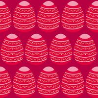 Easter eggs simple seamless pattern. Easter eggs, Easter symbol, decorative vector elements.