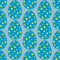Pascua de Resurrección huevos sencillo sin costura modelo. Pascua de Resurrección huevos, Pascua de Resurrección símbolo, decorativo vector elementos.