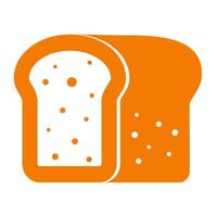 Bread, bun, loaf, bakery logo design in a minimalist style. Fast food icon. Vector illustration.