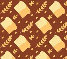 Baking and dessert in trendy geometric style - seamless pattern with icons related to bakery, cafe, cupcakes and logo design templates vector