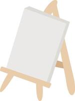 Painting canvas in flat style vector