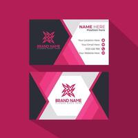 Business card design template, Clean professional business card template, visiting card, business card template.Vector Modern Creative Luxury and elegant Clean Business Card Template vector