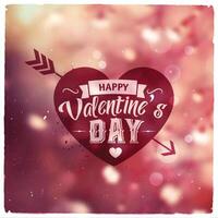 Happy Valentines Day. Creative graphic message vector